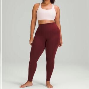 Lululemon Women’s Align High-Rise Legging Pants With Pockets Red Merlot Size 20
